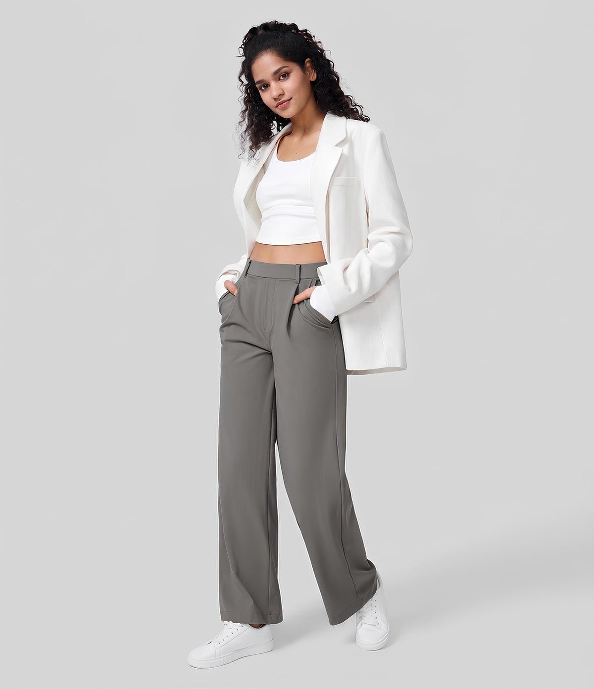 Sculpt Stretch Wide-Leg Trousers